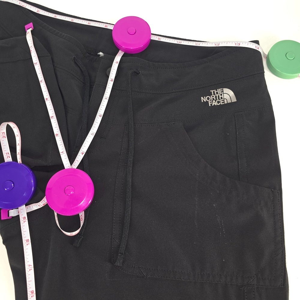 The North Face TNF Apex STH Capri Pants Women's 4 Black Soft Shell Activewear - Picture 3 of 16